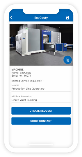 Ecoclean Service-App - My machines